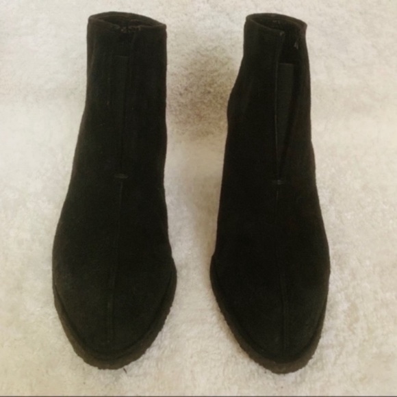 Stuart Weitzman Black Wedge Bootie - Picture 2 of 8